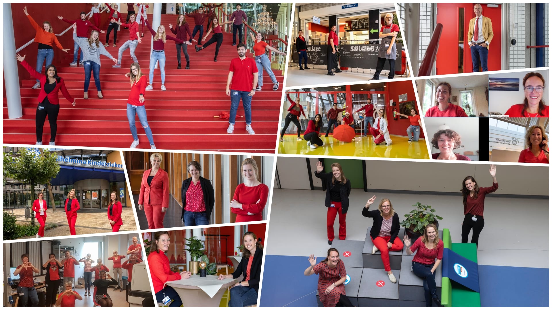 Dress Red Day in het UMC Utrecht 2020